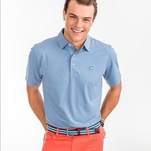 Southern Tide Heathered Driver Performance Polo